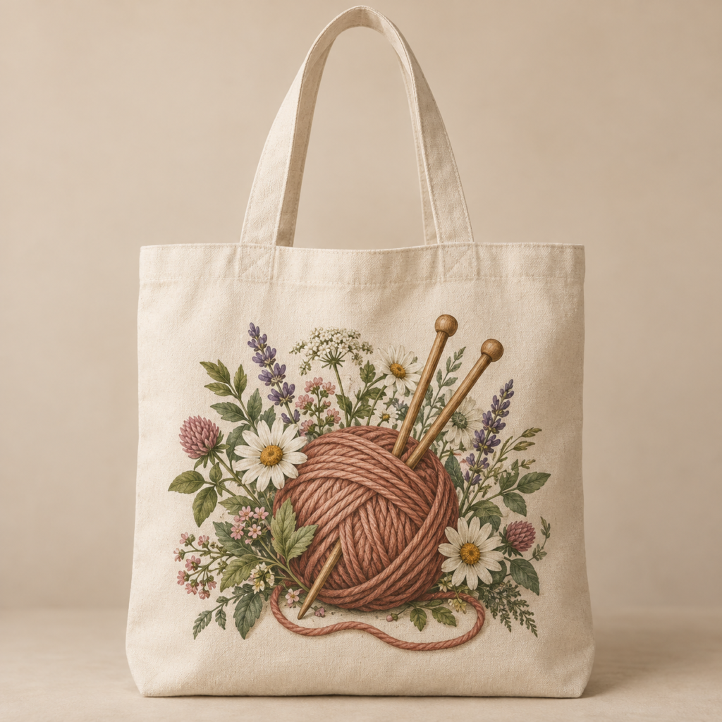 Knitting Club Tote
